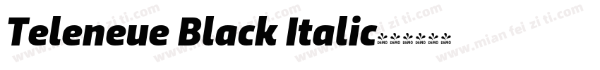 Teleneue Black Italic字体转换